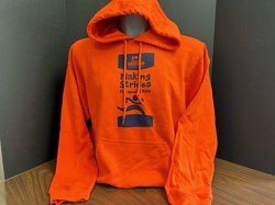 Orange Hooded Sweatshirt